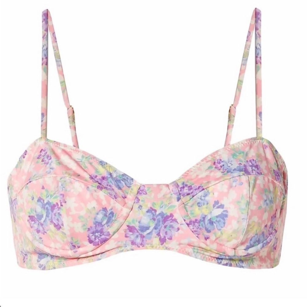 LoveShackFancy Cassandra Bikini Top Medium